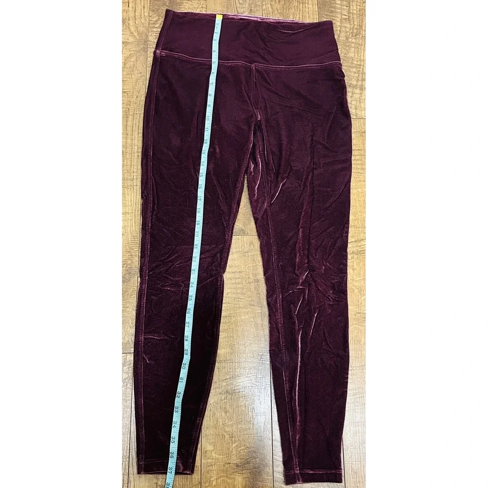 Lululemon Wunder Under High-Rise Tight 28 Crushed Velvet Plum Purple Womens‎ 10 - Picture 8 of 8